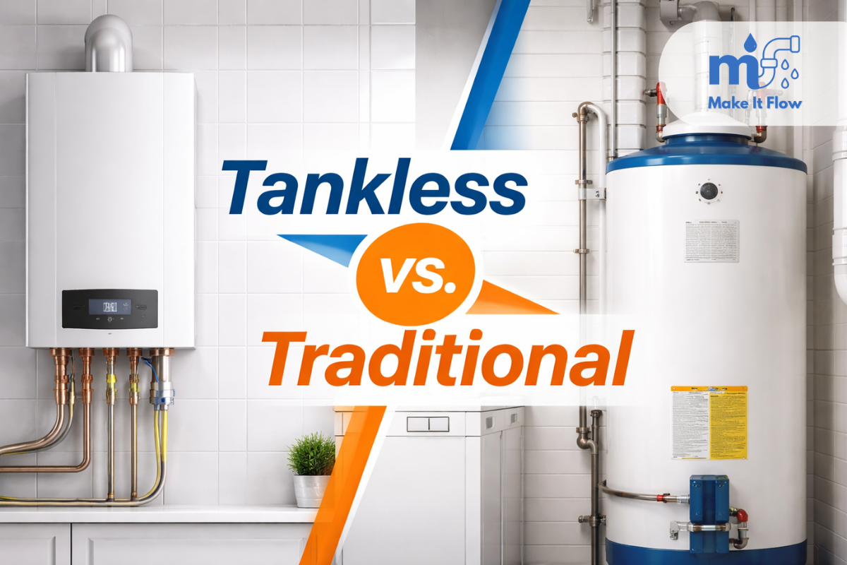 Tankless vs. Traditional Water Heater
